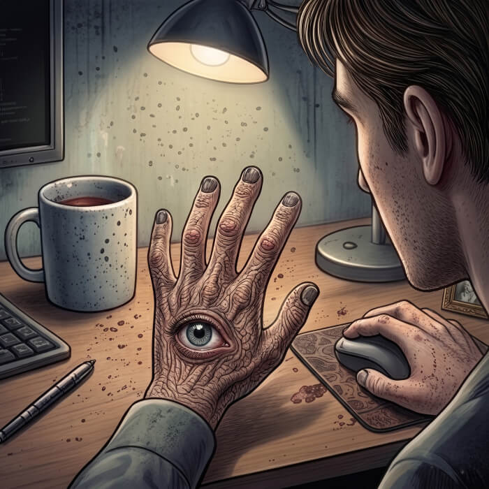 The Room that Thinks Like Me - Psychological Paranormal Story Cover Art